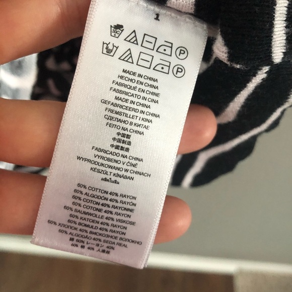 Michael Kors Zebra Print Long Sleeve Black/White Sz XS - Picture 8 of 8